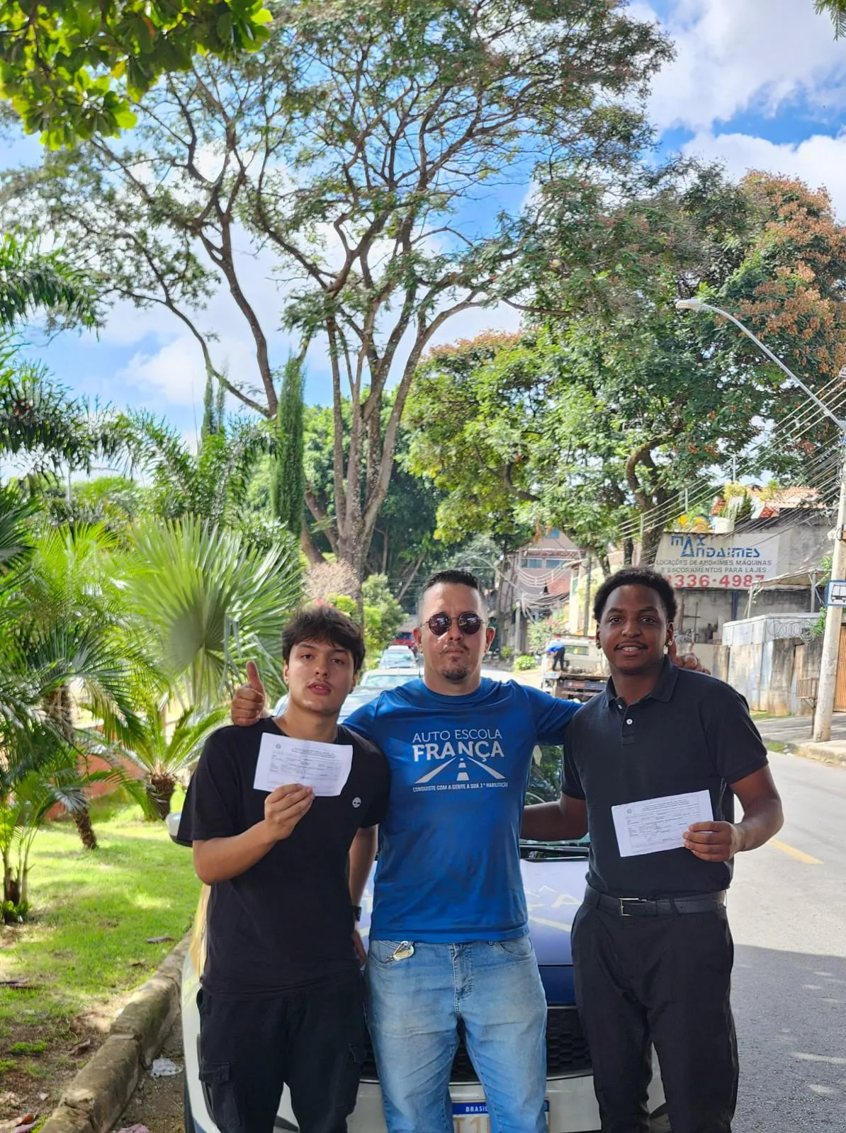 Aluno aprovado na Auto Escola França