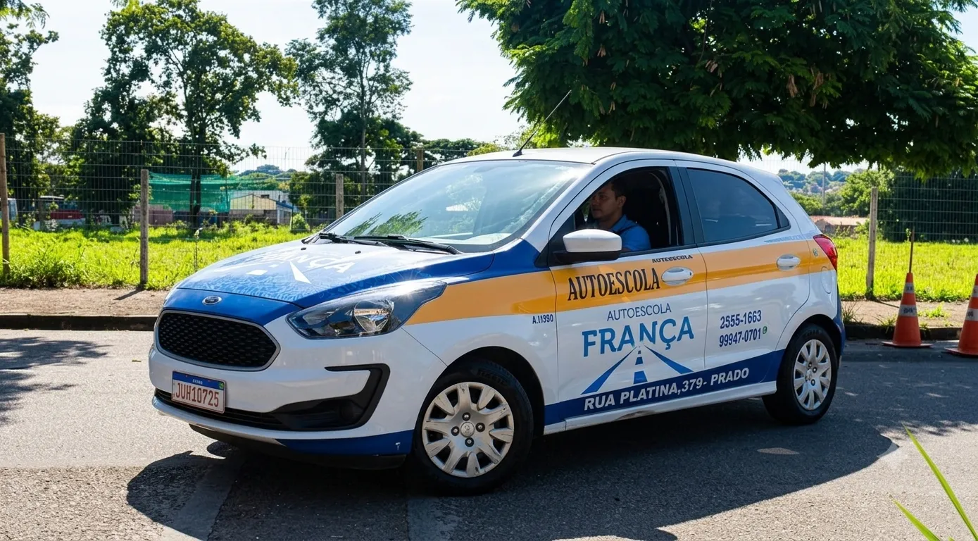 Carro manual da Auto Escola França